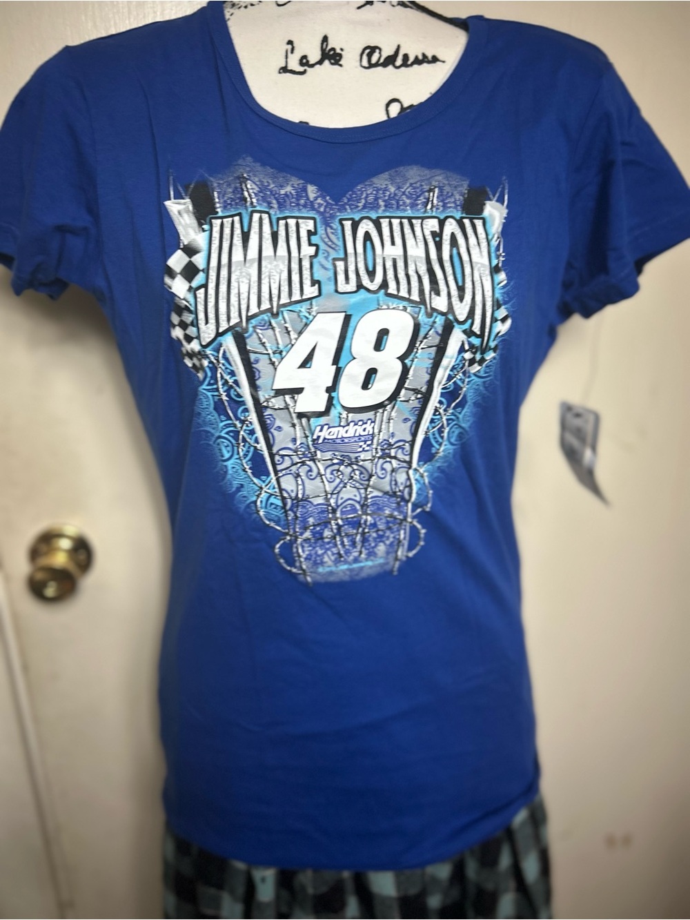 Nascar #48 Blue Graphic Tee - Women's Top NWT size Large